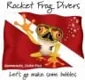 Логотип Rocket Frog Divers, Коста-Рика