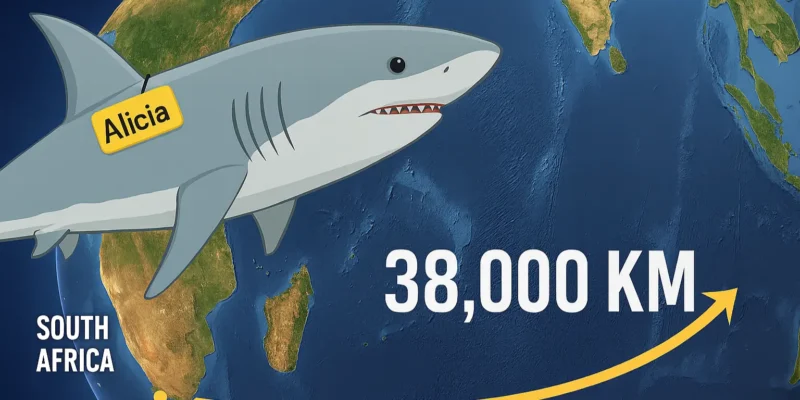 Из Гансбаая в Индонезию: 38000-километровое путешествие ошибочно идентифицированной белой акулы